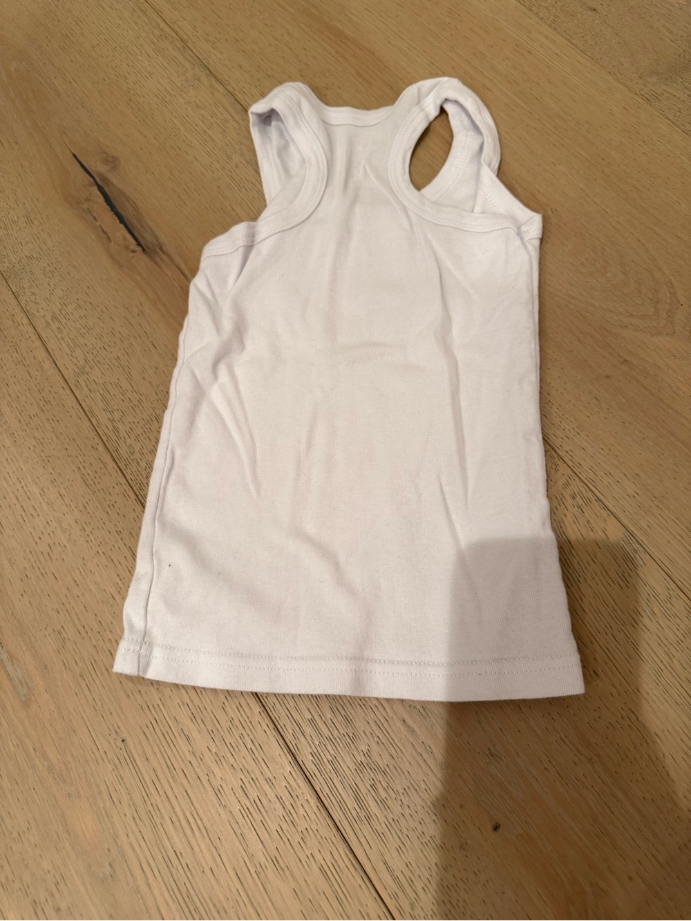 Basic White Racerback Kids Tank Top size small - Picture 2 of 2